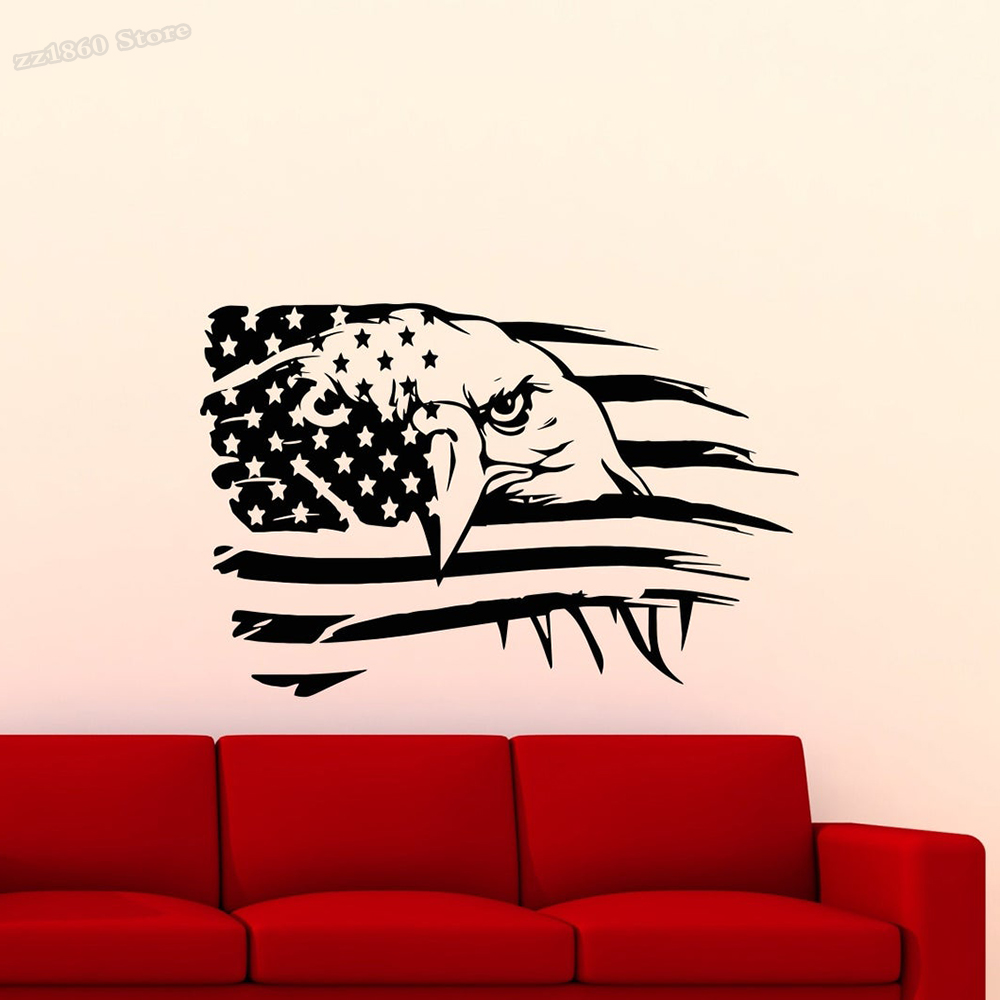 Office Furniture Usa - Flaga ameryki fototapeta orzeł naklejka USA
